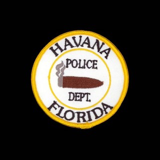 RARE Vintage Havana FL Florida POLICE PATCH Cheesecloth