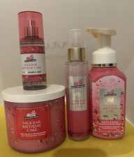 NEW Bath  Body Works Milk Bar Birthday Cake 5 Piece Set