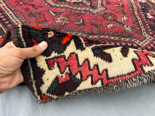 Low Pile Distressed Caucasian Rug 4x5 Faded Hand Knotted Tribal Rare Tukish Rug - Picture 9 of 10