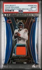 2024 PANINI SELECT DRAFT SELECTIONS MEM BLUE PRIZM CALEB WILLIAMS RC 11/35 PSA 8