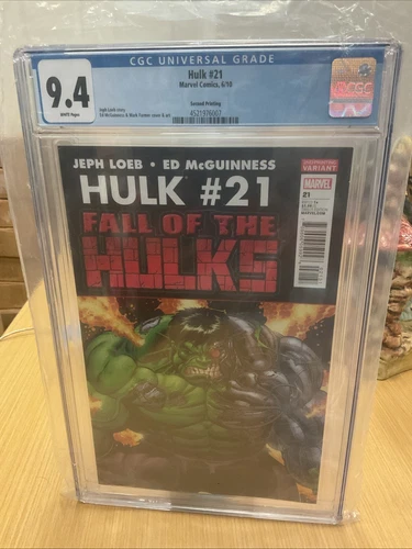 HULK Vol.2 (2008) #21 McGuiness Loeb 2nd Printing Variant Edition CGC 9.4
