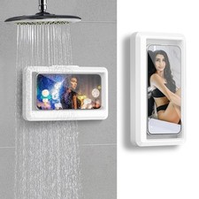 Bathroom waterproof and anti fog shower phone holder suitable for bathrooms