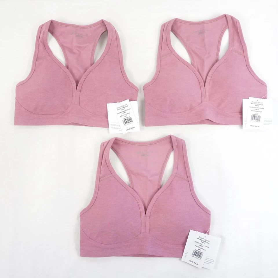 Beyond Yoga Spacedye Lift Your Spirits Bra In Orchid Blossom - Small Lot of 3