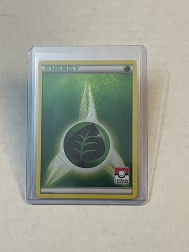 Pokémon TCG Grass Energy 2011 Pokemon League Promo Holo STAMPED 2011 LP