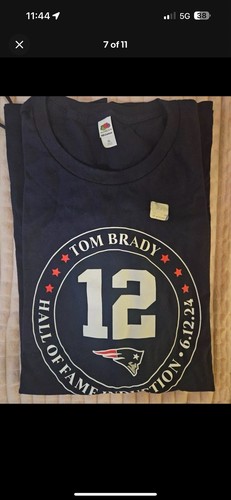 Tom Brady Hall Of Fame Induction Gift Bag Unopened 6.12.24 Shirt, Coin, Etc. - Picture 5 of 11