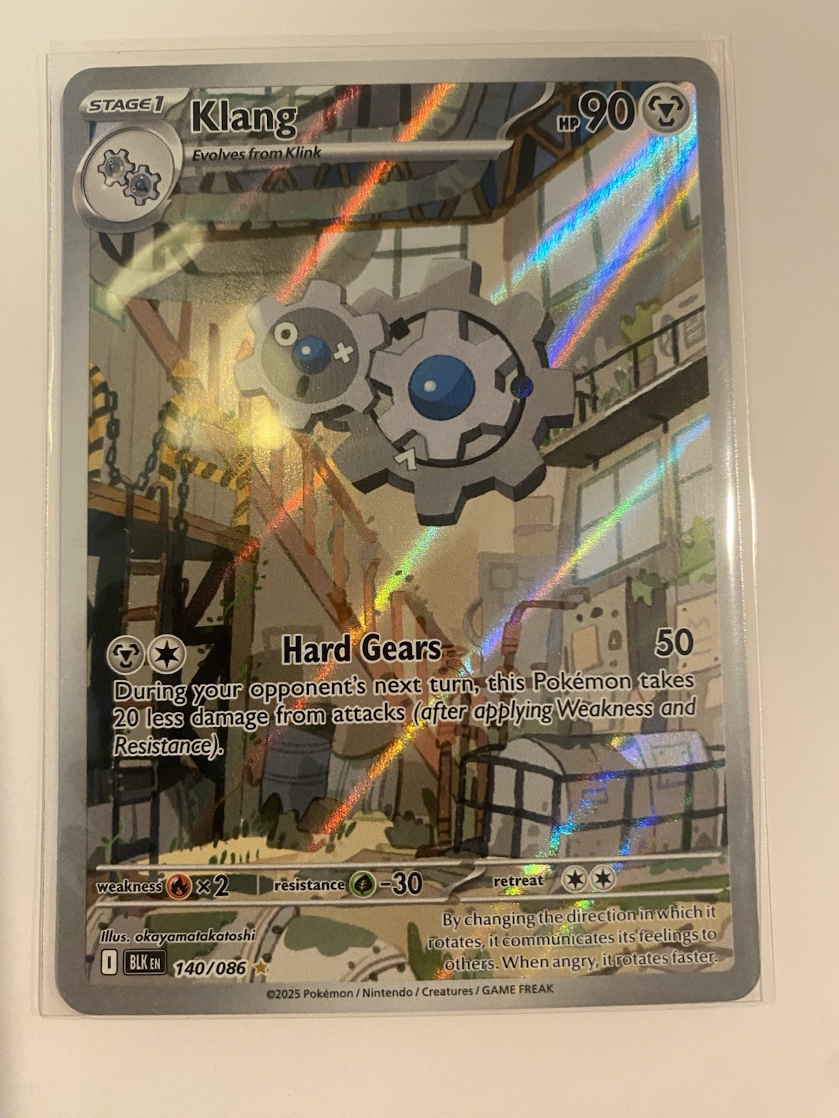 The Pokemon Company Pokemon TCG Klang 140/086 SV Black Bolt IR Holo EN 90HP