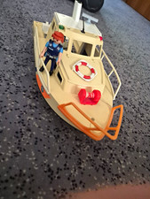 Playmobil Boot/Schiff beige/wei&szlig; mit Rettungsring,