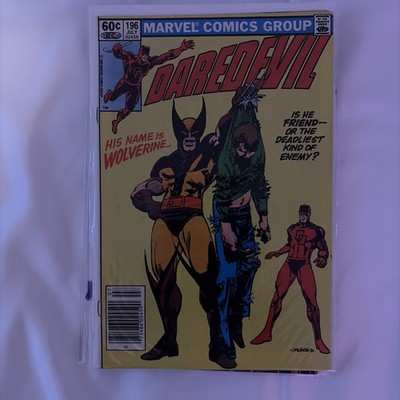 Hot  Comic  Daredevil #196 Newsstand Variant Wolverine