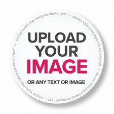 Personalised Round Printed Stickers – Custom Business Logo Labels - Paper Vinyl