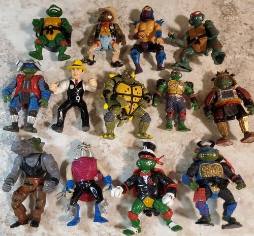 VTG TMNT Figure Lot of 13 - Playmates 1988-1995