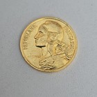 5 Centimes 1977 vergoldete Top Zustand Münzen Frankreich