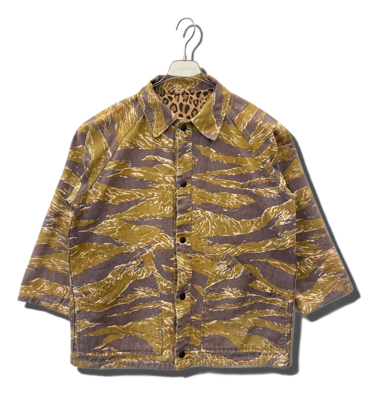 Needles Reversible Jacket Camo Leopard Brown Size… - image 1