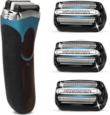 3-Pack Electric Replacement Heads for Braun Series 3 Shavers S3 3040s 3080s