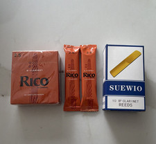 Rico Bb Clarinet Reeds Strength 2.5 10-Pack Beige Wood RCA1025, total 22 pcs
