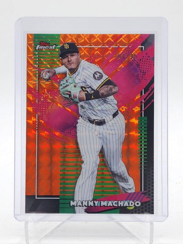 MANNY MACHADO 2026 TOPPS FINEST RARE ORANGE GEOMETRIC 01/25 #255 Q6230