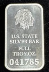 State Of Virginia- 1 Full Troy Ounce .999 Fine Silver Bar In Plastic