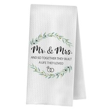 Bride and Groom Mr and Mrs Gifts Dish Kitchen Towels, Wedding Gifts Wedding001