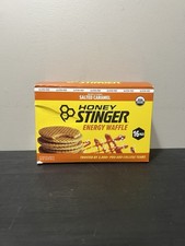 Honey Stinger Organic Gluten Free Salted Caramel Box of 16 Waffles, 16.96 Oz
