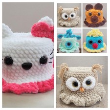 Klorollenhut Rolle Klohut Klopapier Hut Mütze Auto Ablage Kult Bad  gehäkelt