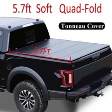 5.7ft / 5.8 ft Bed Soft Quad-Fold Tonneau Cover for 09-23 Dodge Ram 1500 Classic