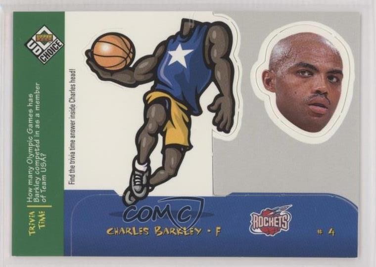 1998-99 Upper Deck UD Choice Mini Bobbing Heads Charles Barkley #10 HOF 00gy