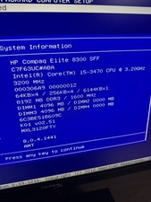 HDD 1TB 3.5" 7200rpm Con Windows 7 Ultimate 64bit – HP Compaq Elite 8300 – Usato