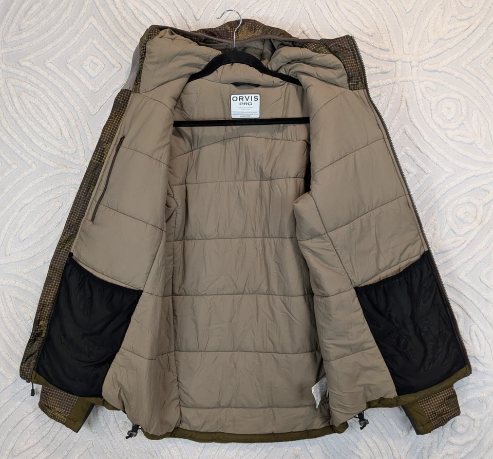 Orvis Pro HD Sudadera con Capucha Aislada Camuflada Verde Chaqueta Pesca Primaloft Para Hombres Talla M Usada en Excelente Condición Foto 3 de 4