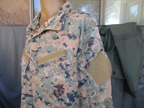 USMC Woodland Marpat MCCUU Raid Modified Combat Shirt, MEDIUM LONG #2 - Picture 3 of 12