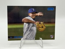 Evan White Topps 2021 Stadium Club #43 Blue Foil RC Serial #29/50 Mariners