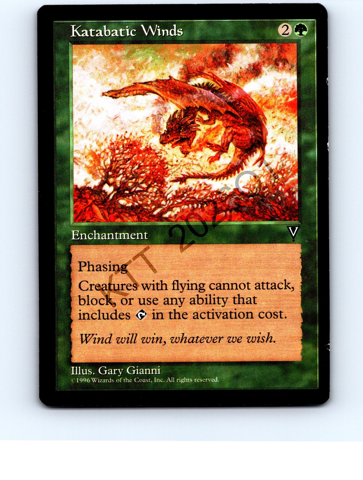 Katabatic Winds # Rare Visions MTG MP VG/VG+ edge dimple whitening