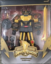 Super7 Power Rangers Ultimates Megazord Black and Gold Figure NEW