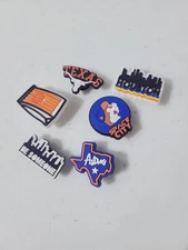 Lot Of  6 Texas Houston Astros Buc-ee's Whataburger Croc Shoe Backpack Charms