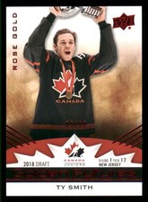 2020-21 Upper Deck Team Canada Juniors Futures Rose Gold #GF13 Ty Smith /99