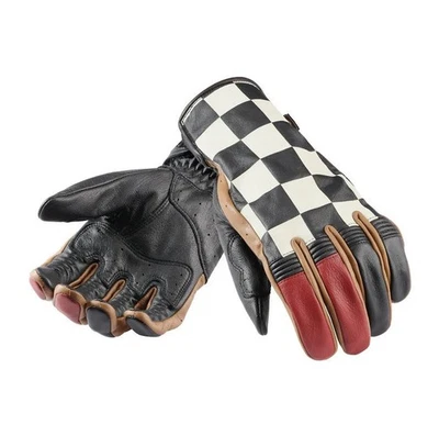Guantes Moto de Piel para Hombre TRIUMPH Pinpoint Damero Black/Red MGVS24407 - Imagen 1 de 4