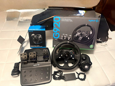 Logitech G920 Racing Wheel w/ Pedals & Driving Force Shifter for Xbox One/X|S