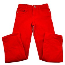 Boden Kids 6/116cm Red/Orange Corduroy Pants Adjustable Waist Casual School EUC