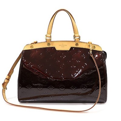 Louis Vuitton M91619 Monogram Vernis Amarant Brea MM 2WAY 144822485