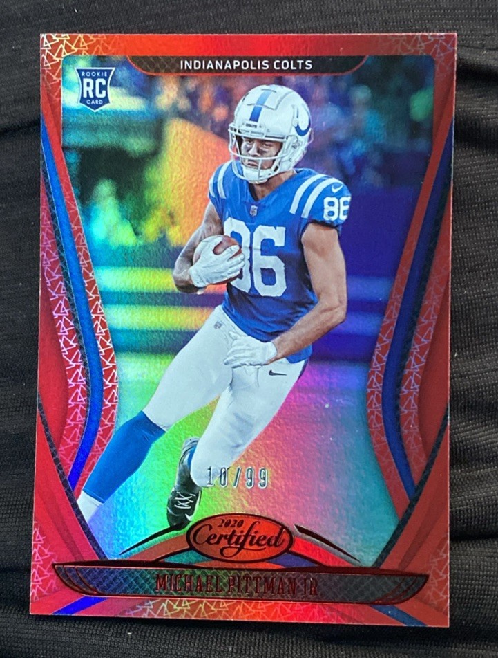 2020 Certified Michael Pittman Jr. Red Foil Rookie Card #’d 10/99