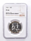 PF66 1961 Franklin Half Dollar - Graded NGC Toned *4300