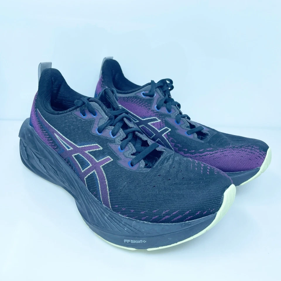 Asics Womens Novablast 4 1012B510 Black Running Shoes Sneakers Size 9 - Image 2 of 4