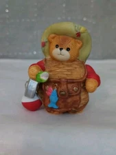 Vtg Enesco Lucy & Me Fly Fisherman Bear 1993 By Artist Lucy Rigg Rare/HTF 