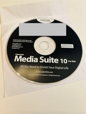 New CyberLink Burning Media Suite 10 OEM