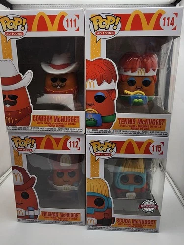 2021 Funko Pop! Ad Icons Lot  111 112 114 115 McDonald's McNuggets Vinyl Figures