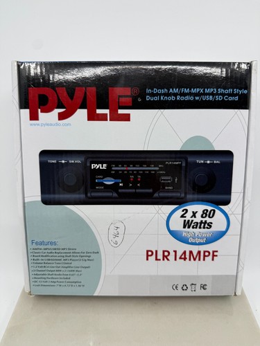 Pyle PLR14MPF AM/FM MP3 Old School 2 Wellen Stil Doppelregler Radio USB SD Neu im Karton