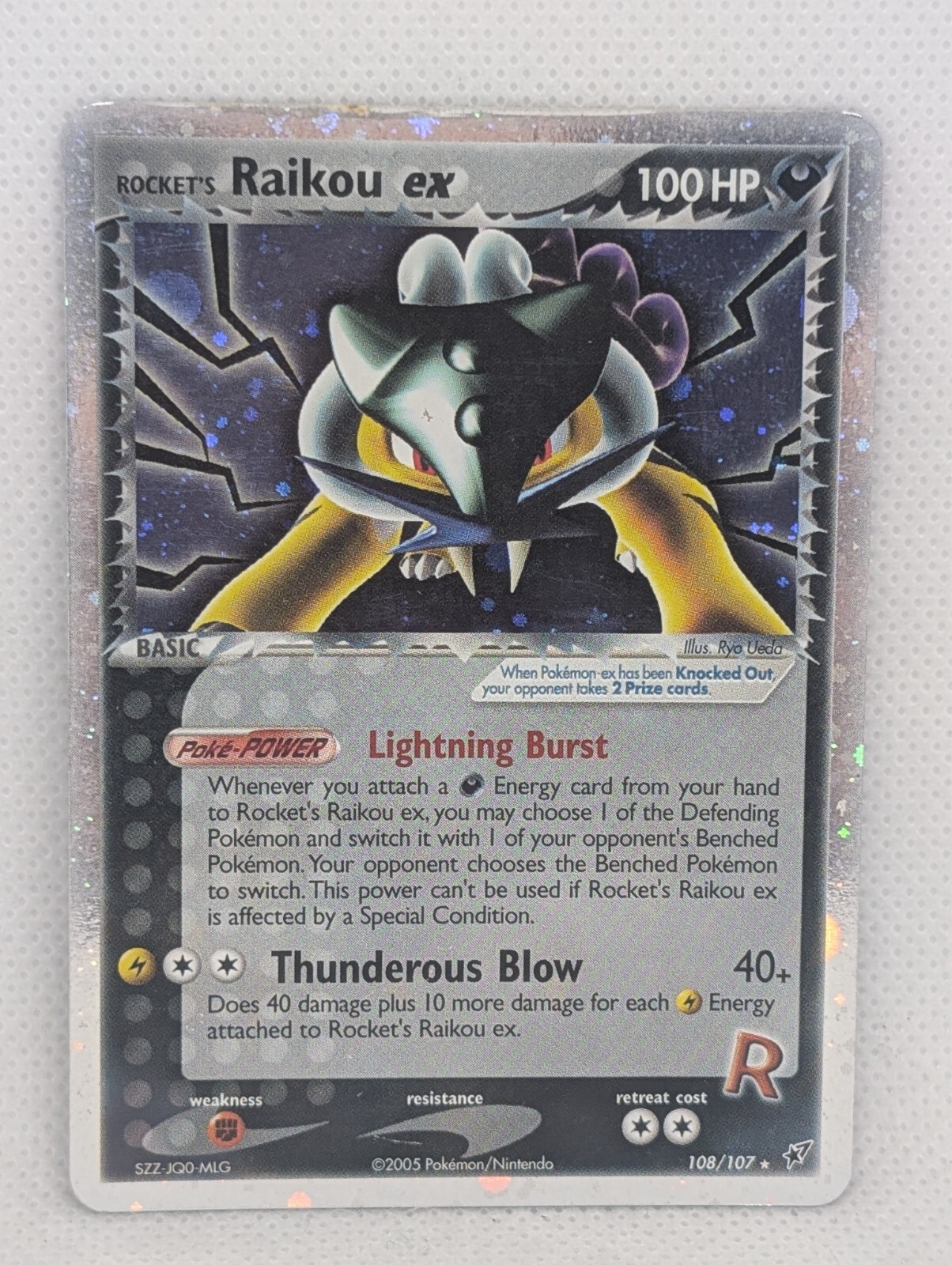 Rocket's Raikou ex 108/107 Deoxys Holo Rare Pokemon TCG Nintendo