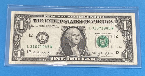 July 31, 1945 Birthday Anniversary Note $1 Dollar Bill Fancy Serial Number - Picture 5 of 5