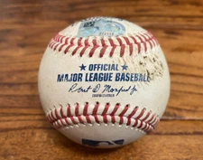 Luis Guillorme Space Cowboys Game Used SINGLE Baseball 3/24/2025 vs Astros Hit