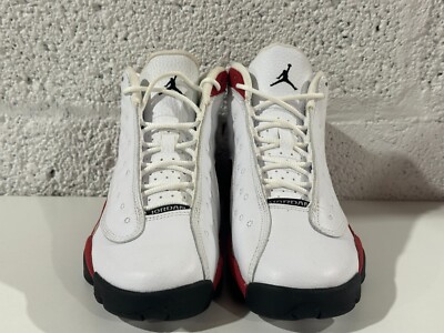 NEW Nike Air Jordan 13 Retro White True Red Black 414574-122 GS Sz