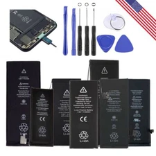 Replacement Internal Battery For iPhone 6 7 8 11 12 13 Pro X XS XR SE +Tools LOT