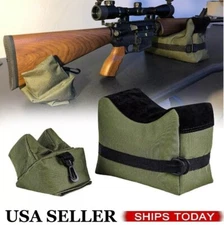 Tactical Shooting Range Sand Bag Rifle Gun Bench Rest Stand Front & Rear Tools
